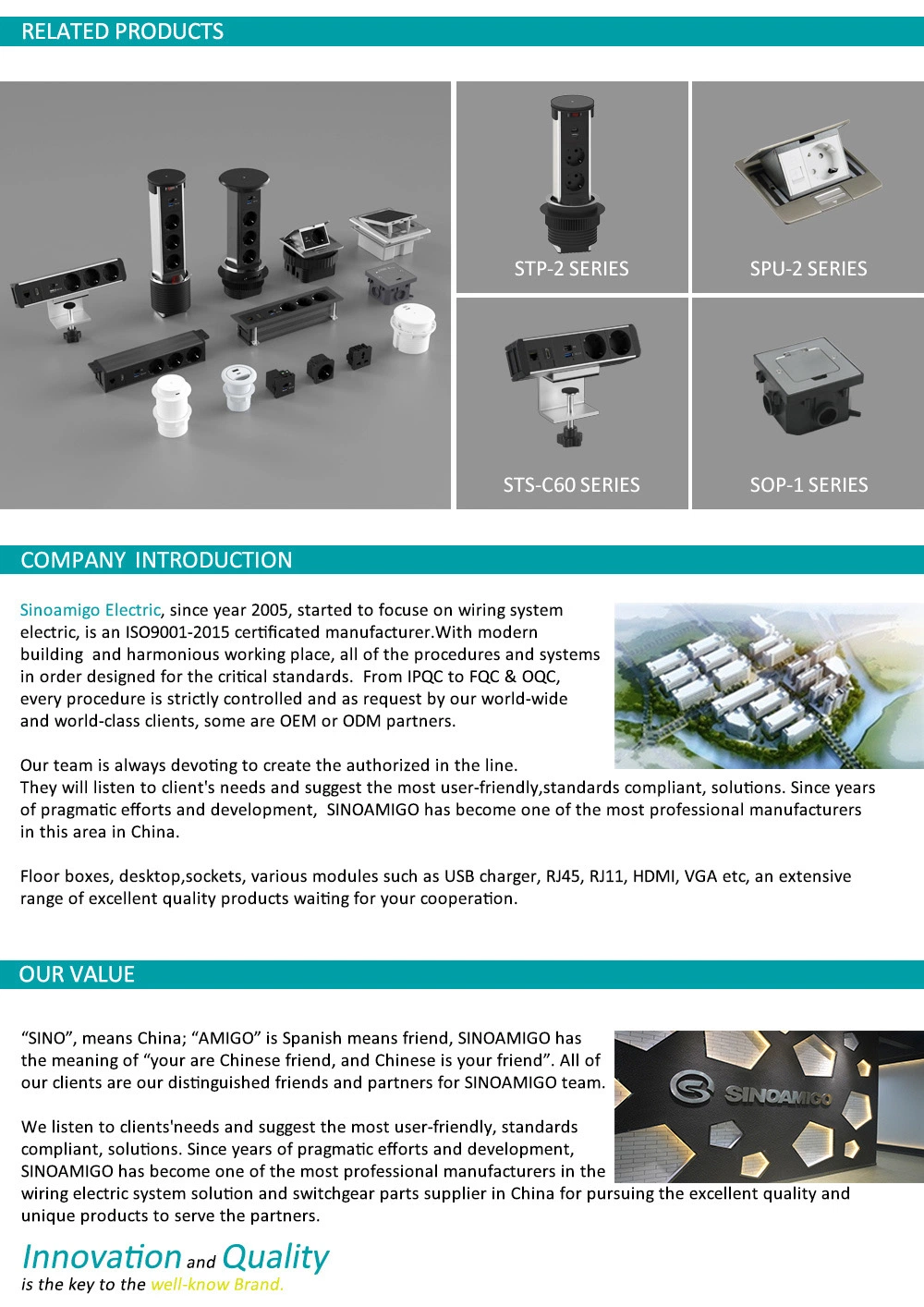 Round Desktop Socket for Workplace with Type C USB Charger