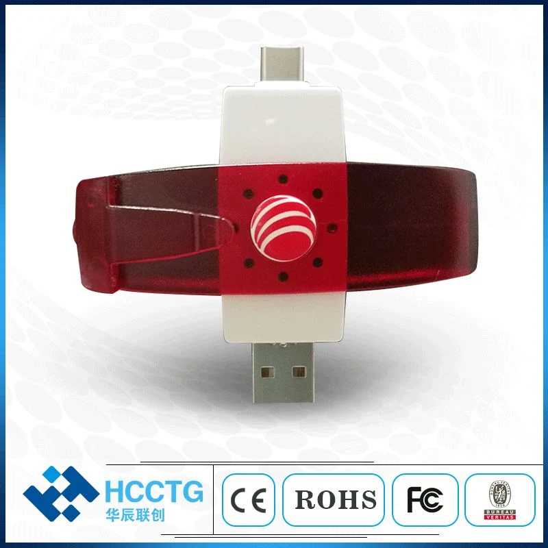 13.56MHz IC Card NFC Reader RFID Reader Writer Type C Smart Card Programmer (DCR37)