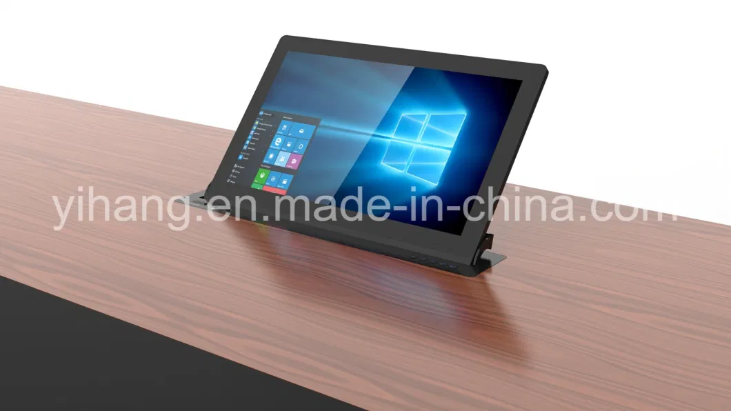 16 Degree Front Folding Conference Table 21.5" Automatic Pop up Motorized Retractable Screen Monitor Lift
