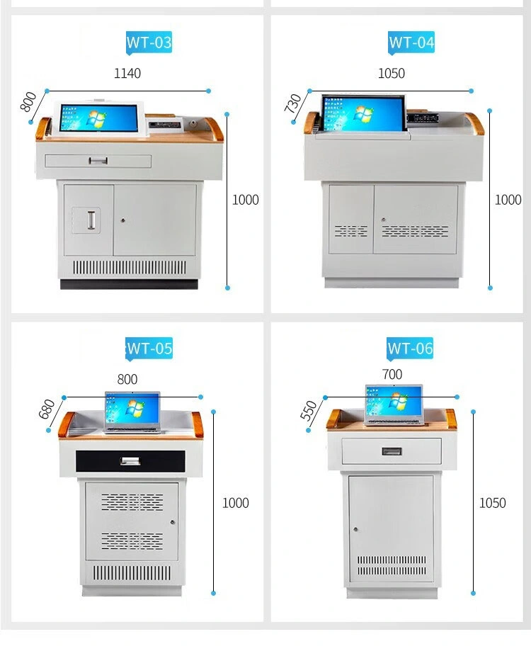 High Quality Commercial Digital Lectern Podium Table Conference Lectern Digital Podium Lectern for Education School