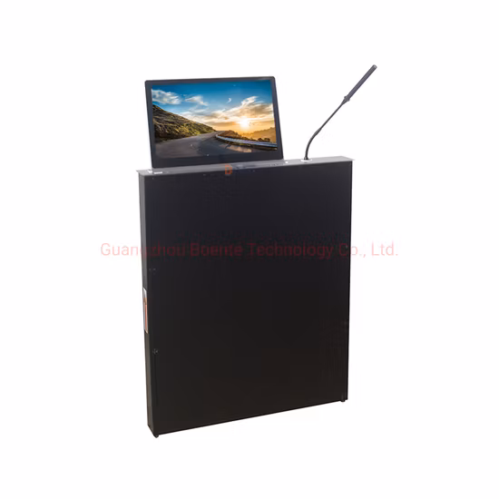 Конференц-система Bnt Подъемный дисплей Моторизованный выдвижной экран Подъемник для монитора с электрическим микрофоном